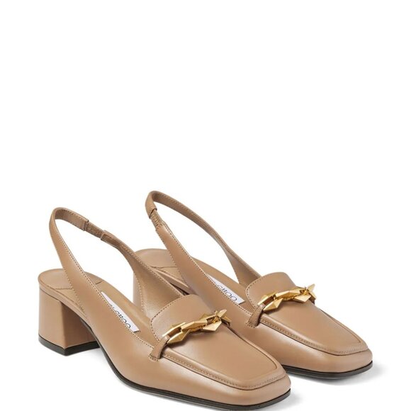 NWOB Jimmy Choo Diamond Tilda Leather Slingback Pumps Pump 40 - Picture 1 of 7